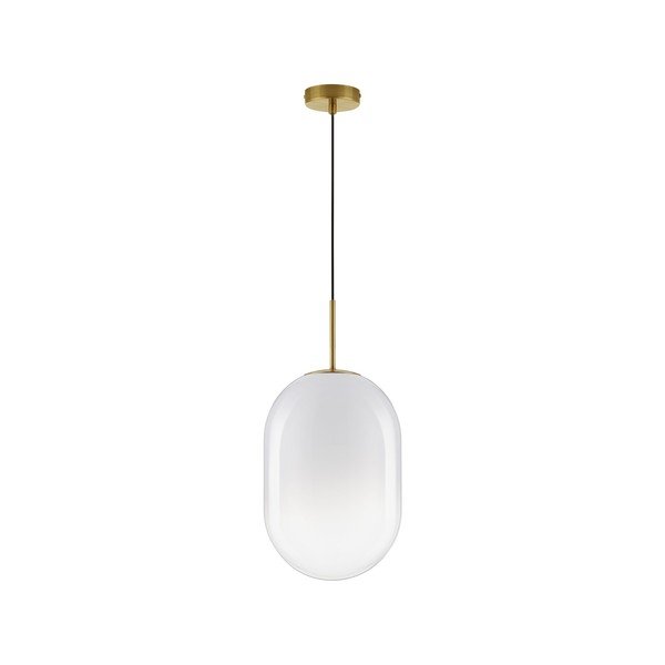 Balta/zelta krāsas stikla piekaramā lampa ø 24 cm Chrysi – Nova Luce