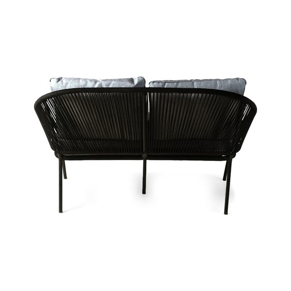 Melns divvietīgs dārza dīvāns Bonami Selection North-image-4