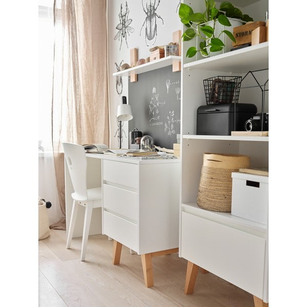 Balts bērnu rakstāmgalds Pinio Swing-image-2