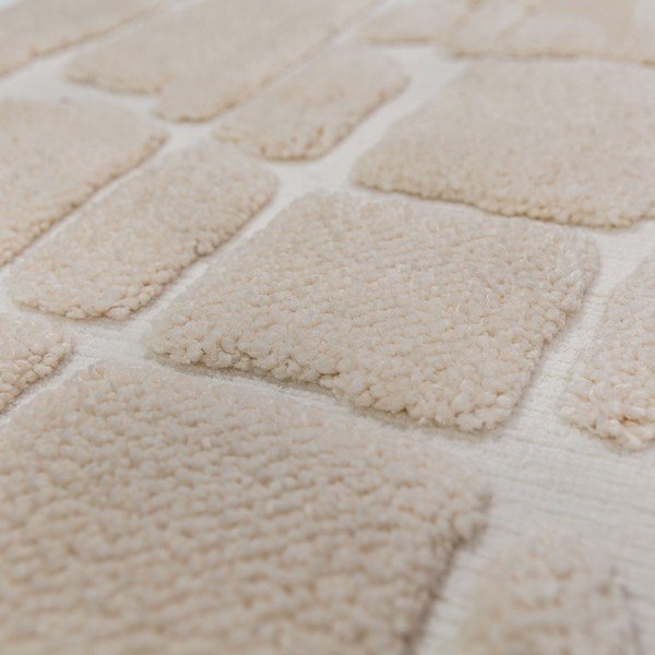 Krēmkrāsas paklājs 200x300 cm Esra Cobbled – Flair Rugs-image-2