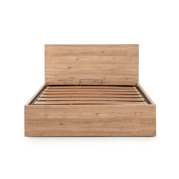 Divvietīga gulta ar uzglabāšanas vietu un režģi 160x200 cm Kronos – Marckeric-image-2