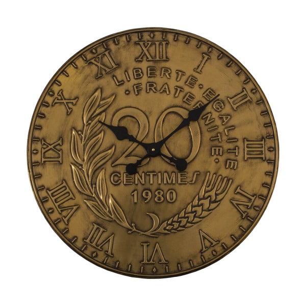 Sienas pulkstenis zelta monētas dekorā Antic Line, ø 60 cm