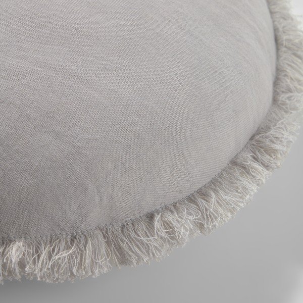 Pelēka spilvendrāna Kave Home Clarice, ø 45 cm-image-1
