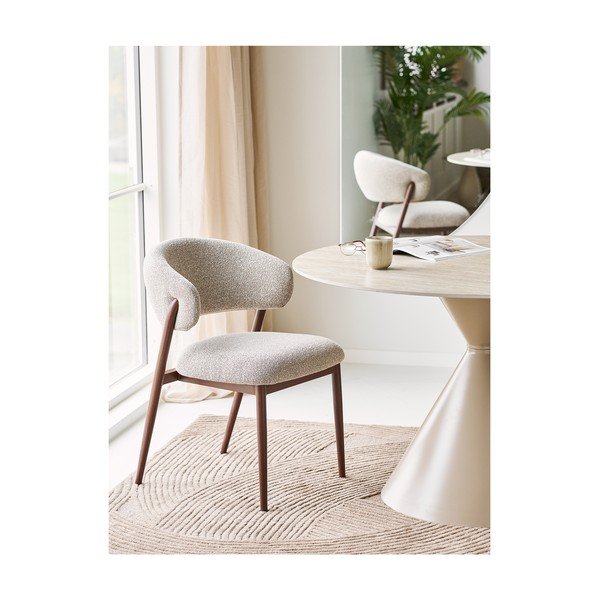 Bēšs polsterēts pusdienu krēsls Cavi – House Nordic-image-1