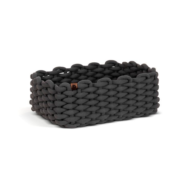 Tekstila uzglabāšanas grozs 35x25x14 cm Peach Skin M – Bigso