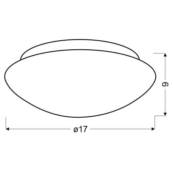 Balta griestu lampa ar stikla abažūru ø 17,5 cm Nina – Candellux Lighting-image-2