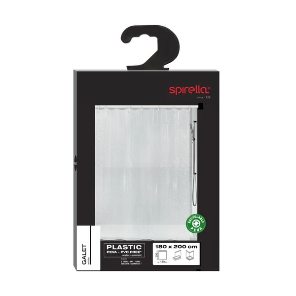 Dušas aizkars 180x200 cm Galets – Spirella-image-4