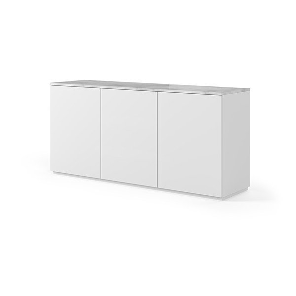 Balta kumode ar gaiša marmora imitācijas virsmu, 180 x 84 cm Join – TemaHome-image-1
