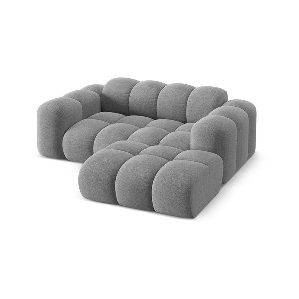 Gaiši pelēks stūra dīvāns no šenila auduma (ar labo stūri/ar zvilni) Treno – Cosmopolitan Design-image-2