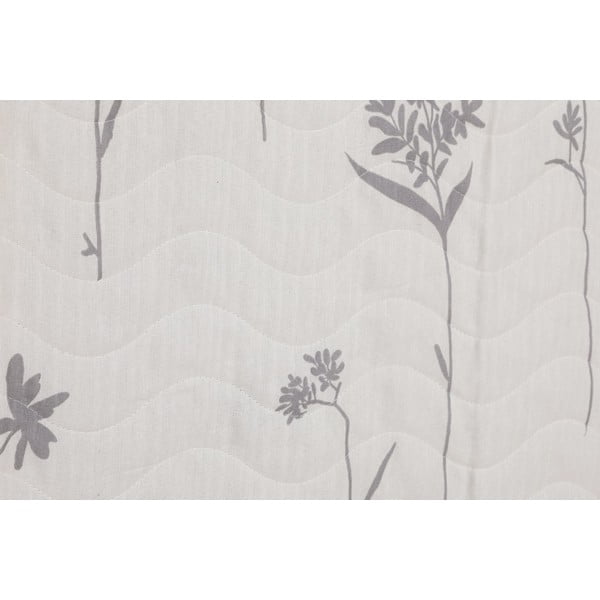 Pelēks stepēts divvietīgas gultas pārklājs un 2 spilvendrānas Efil – Mijolnir-image-1