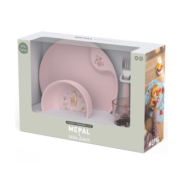 Plastmasas bērnu pusdienu komplekts (6 gab.) Fairy Garden – Mepal-image-2