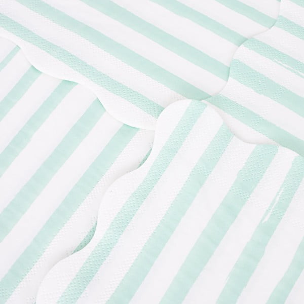 Papīra salvetes (16 gab.) Mint Stripe – Meri Meri-image-2