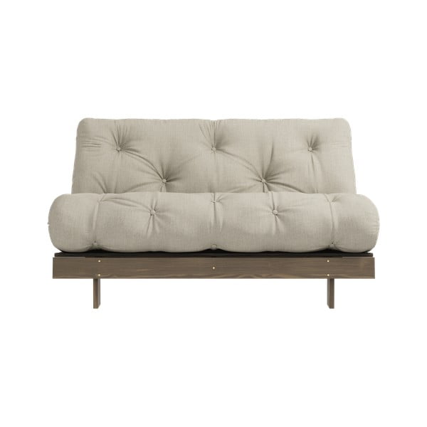 Bēšs lina izvelkamais dīvāns 140 cm Roots – Karup Design
