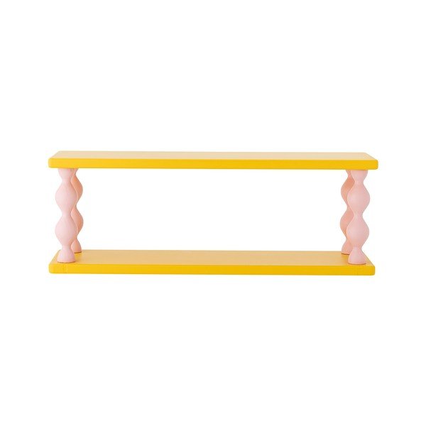 Dzeltens daudzlīmeņu bērnu plauktiņš 60 cm Bibiola – Bloomingville Mini