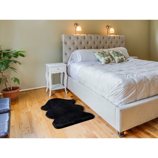 Melns paklājs Universal Fox Liso, 60 x 90 cm-image-1