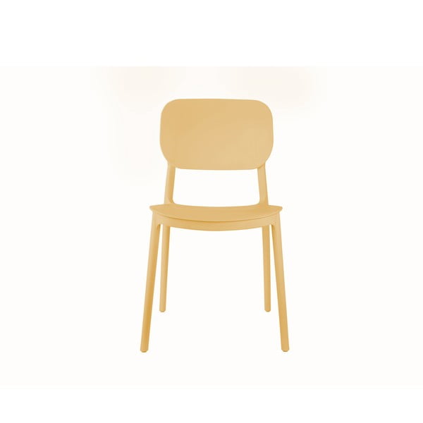 Dzeltens plastmasas pusdienu krēsls Cheer – Leitmotiv-image-1