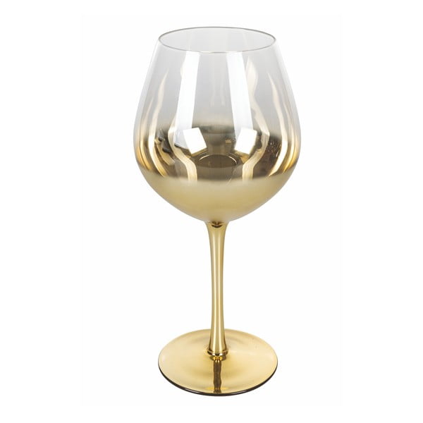 6 vīna glāžu komplekts zelta krāsā Villa d'Este Avenue, 570 ml