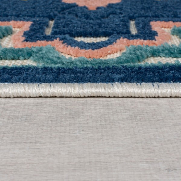 Zils āra paklājs 80x230 cm Beach Floral – Flair Rugs-image-4