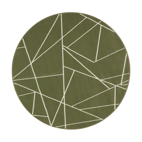 Zaļš paklājs Ragami Velvet, ø 140 cm