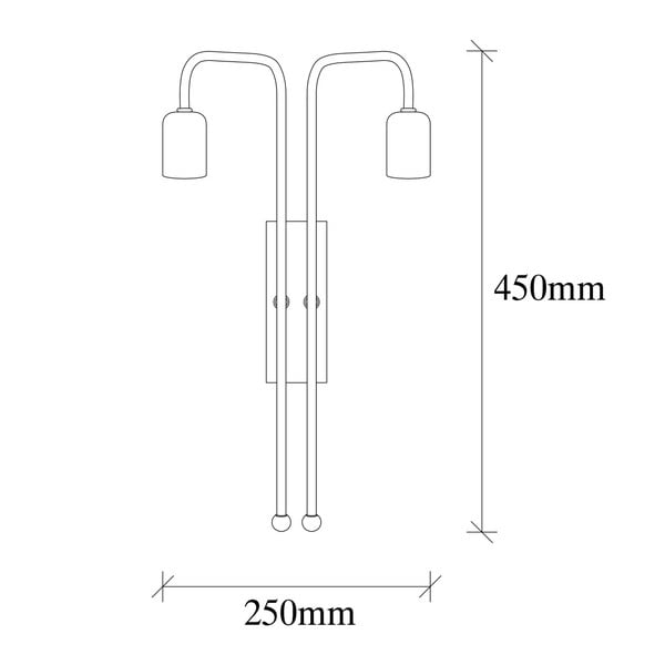 Zelta krāsas sienas lampa Pahoma – Opviq lights-image-2