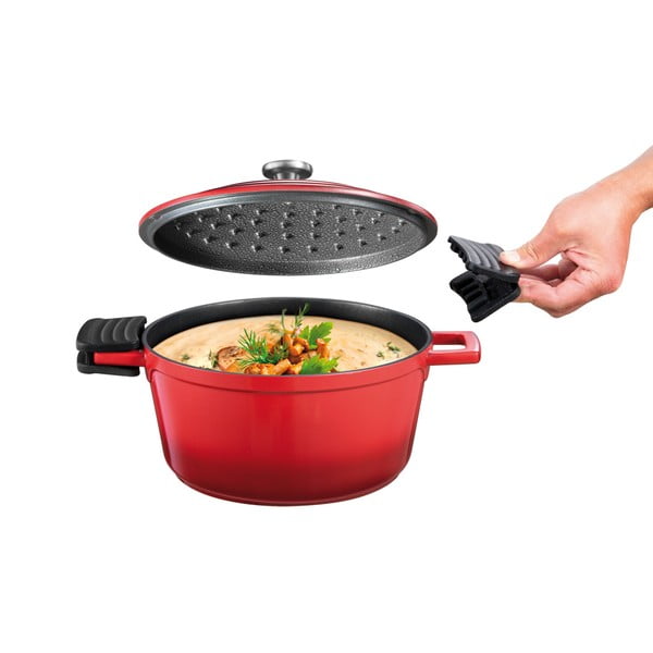 Katls ar nelipošu virsmu un vāku indukcijas plītij 2,7 l Bordeaux – Tescoma-image-2