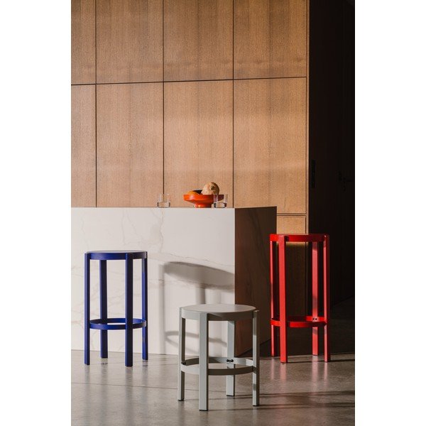 Zila tērauda bāra taburete (sēdekļa augstums 75 cm) Doon – noo.ma-image-1