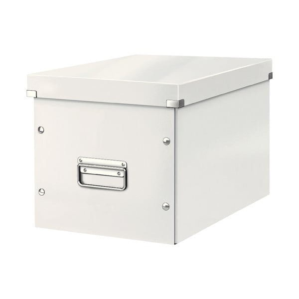 Balta kartona uzglabāšanas kaste ar vāku 32x36x31 cm Click&Store – Leitz