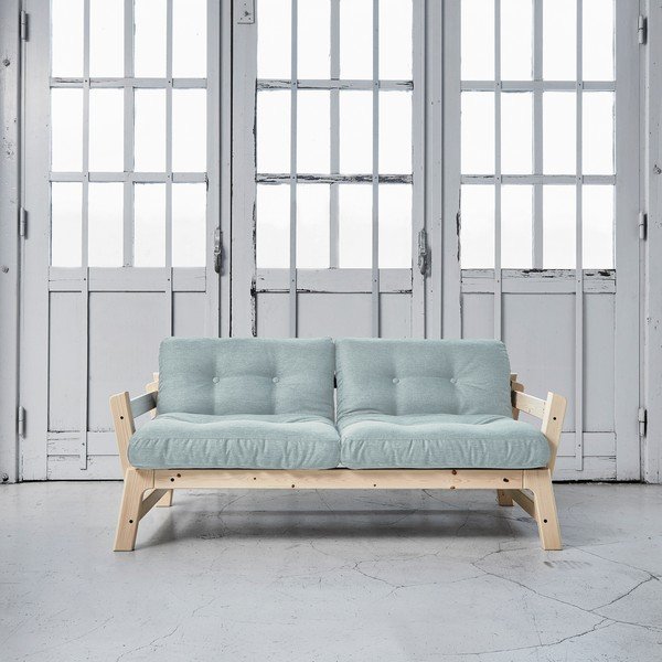 Dīvāns gulta Karup Step Natural/Sky Blue-image-1