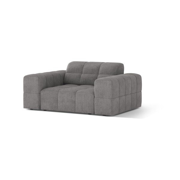 Pelēks atpūtas krēsls no šenila auduma Chicago – Cosmopolitan Design-image-1
