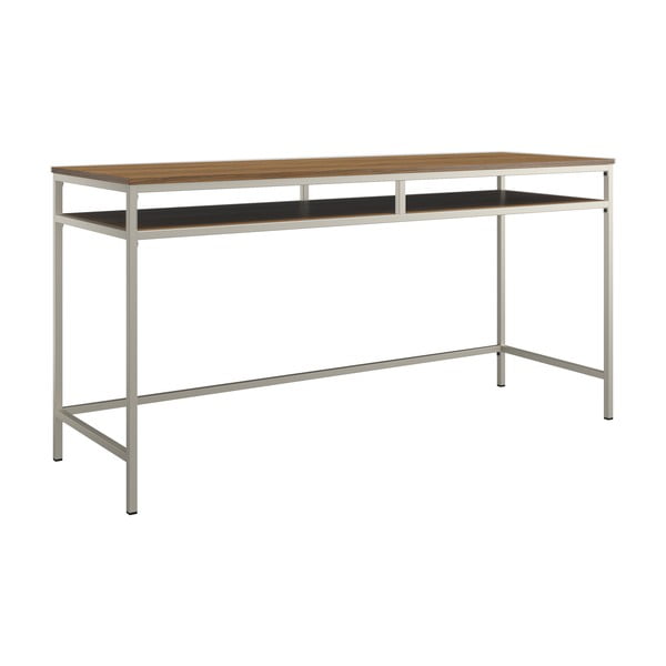 Darba galds ar valrieksta koka imitācijas galda virsmu 51x153 cm Bradford – Støraa-image-1