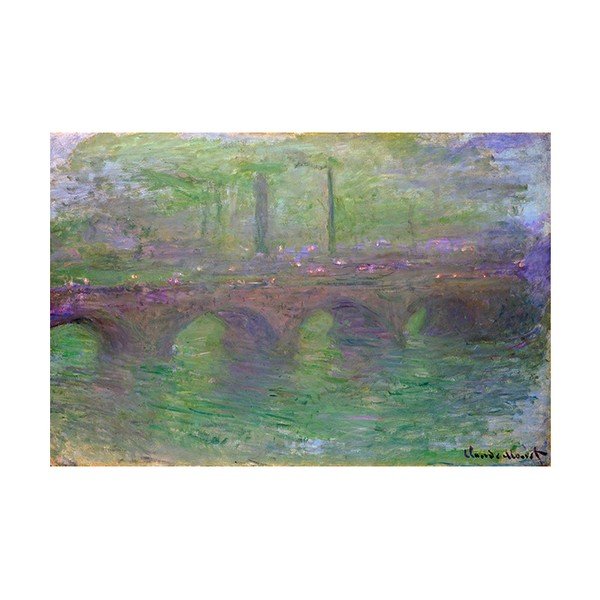 Klods Monē - Vaterlo tilts, 90x60 cm
