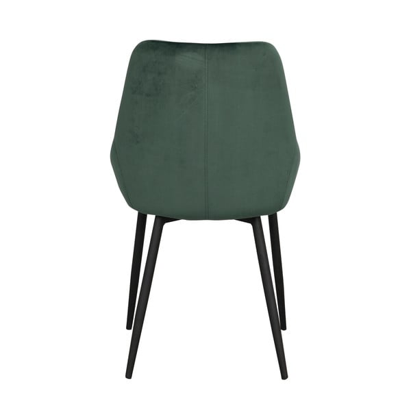 Tumši zaļi samta ēdamistabas krēsli (2 gab.) Sierra – Rowico-image-4