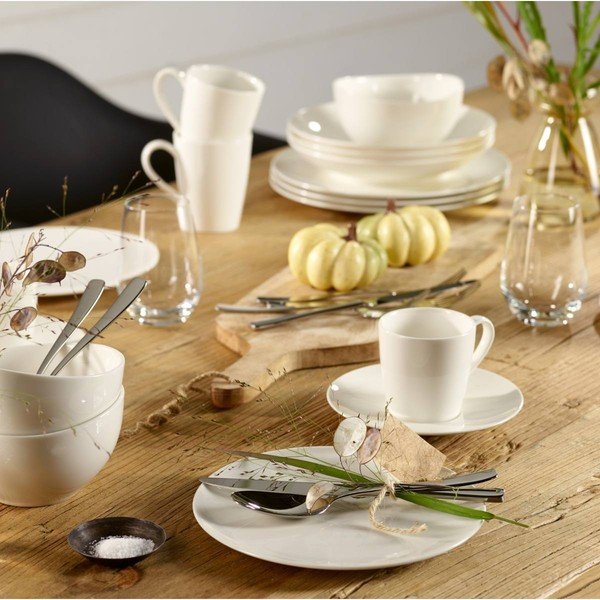 Balts porcelāna salātu šķīvis Like by Villeroy & Boch Group White, 21 cm-image-1
