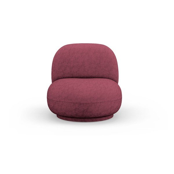 Bordo grozāms atpūtas krēsls no šenila auduma Chuck – Micadoni -image-1