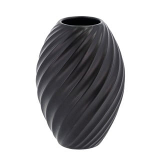 Melna porcelāna vāze Morsø River, augstums 16 cm