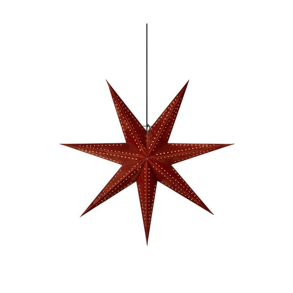 Sarkans gaismas dekors ar Ziemassvētku motīvu ø 75 cm Embla – Markslöjd