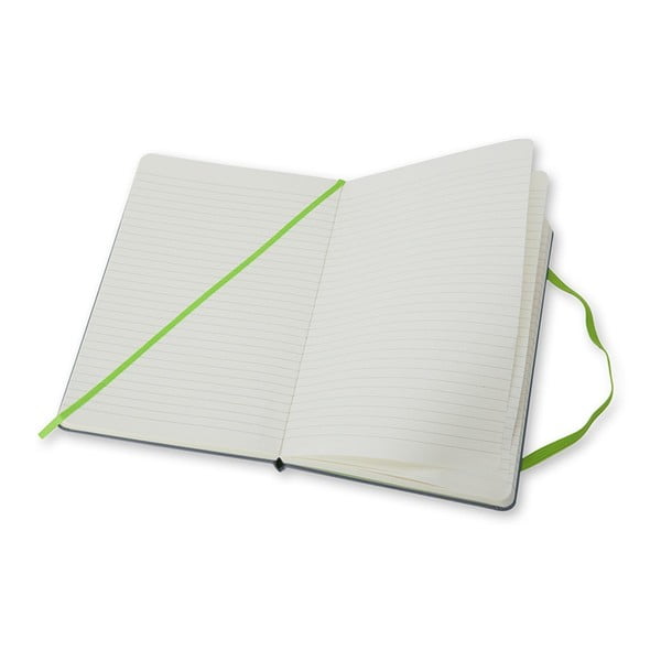 Pelēka piezīmju grāmatiņa cietajos vākos ar līnijām Moleskine, 240 lappuses-image-2