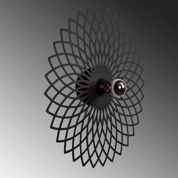 Melna sienas lampa Fellini – Opviq lights-image-4