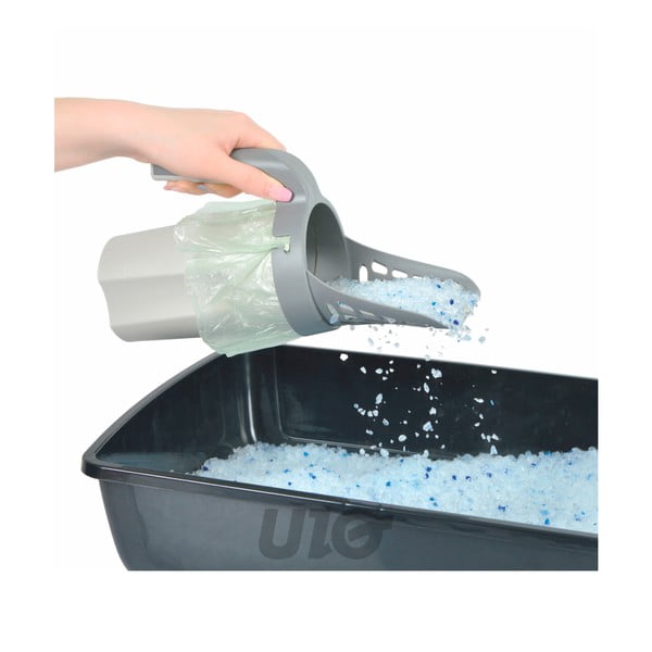 Gaiši pelēka pakaišu lāpstiņa 16x11 cm – Love Story-image-1