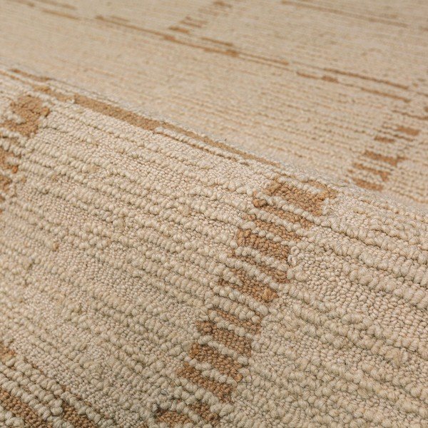 Dabīga toņa ar rokām darināts vilnas paklājs 140x200 cm Harris Modula Wool – Flair Rugs-image-3