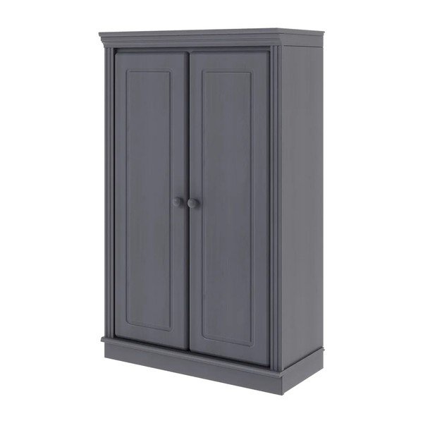Pelēks priedes masīvkoka skapītis 74x118x35 cm Anita – Støraa-image-4