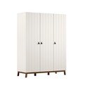Bēšs bērnu drēbju skapis 149x196x58 cm Sezane – Vipack