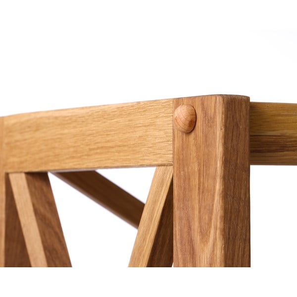 Dabīga toņa ozola masīvkoka plaukts 70x198 cm X-Shelf – Unique Furniture-image-3