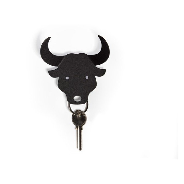 Melns Qualy Bull atslēgu turētājs-image-1