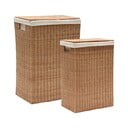 Dabīga toņa rotangpalmas veļas grozi (2 gab.) Indali – Kave Home