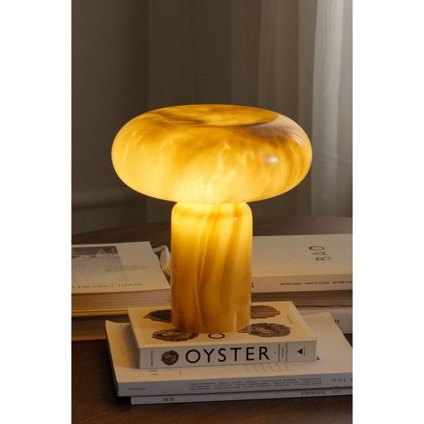 Haki stikla galda lampa (augstums 28 cm) Aurora – Ellos Home-image-1