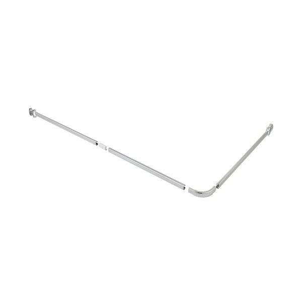 Spīdīgas sudraba krāsas dušas aizkaru stanga Era – Wenko-image-4