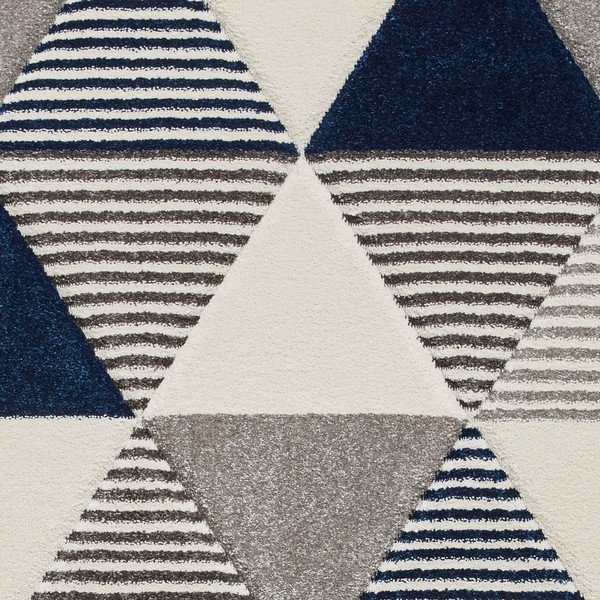 Zili pelēks paklājs Think Rugs Brooklyn Geo, 160 x 220 cm-image-3