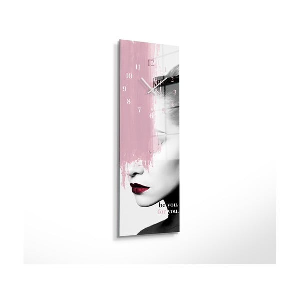 Stikla sienas pulkstenis Be you - Styler-image-2