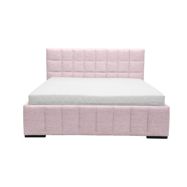 Gaiši rozā divguļamā gulta Mazzini Beds Dream, 140 x 200 cm-image-1